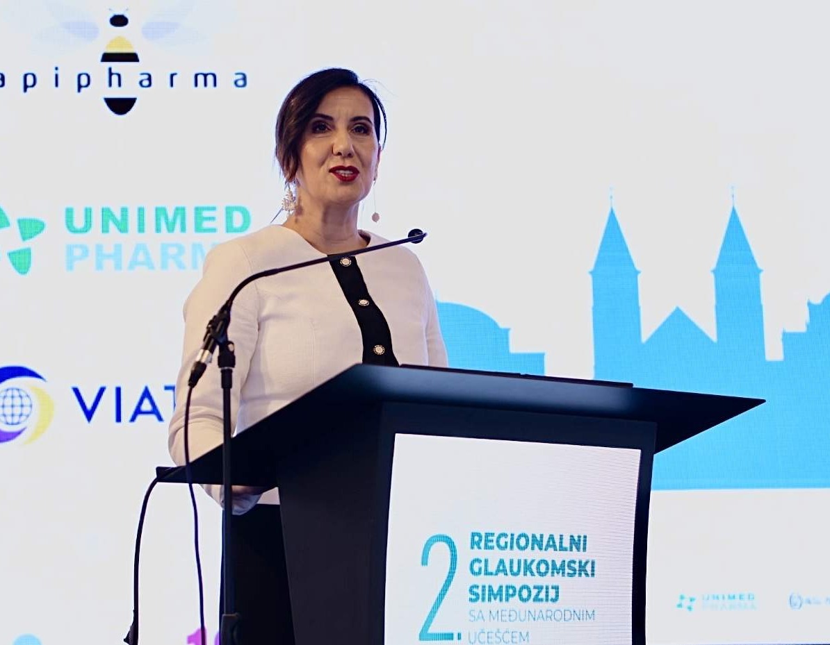 Замјеница Џехверовић, у име покровитеља, Града Сарајева, поздравила учеснике 2. Регионалног глаукомског симпозија