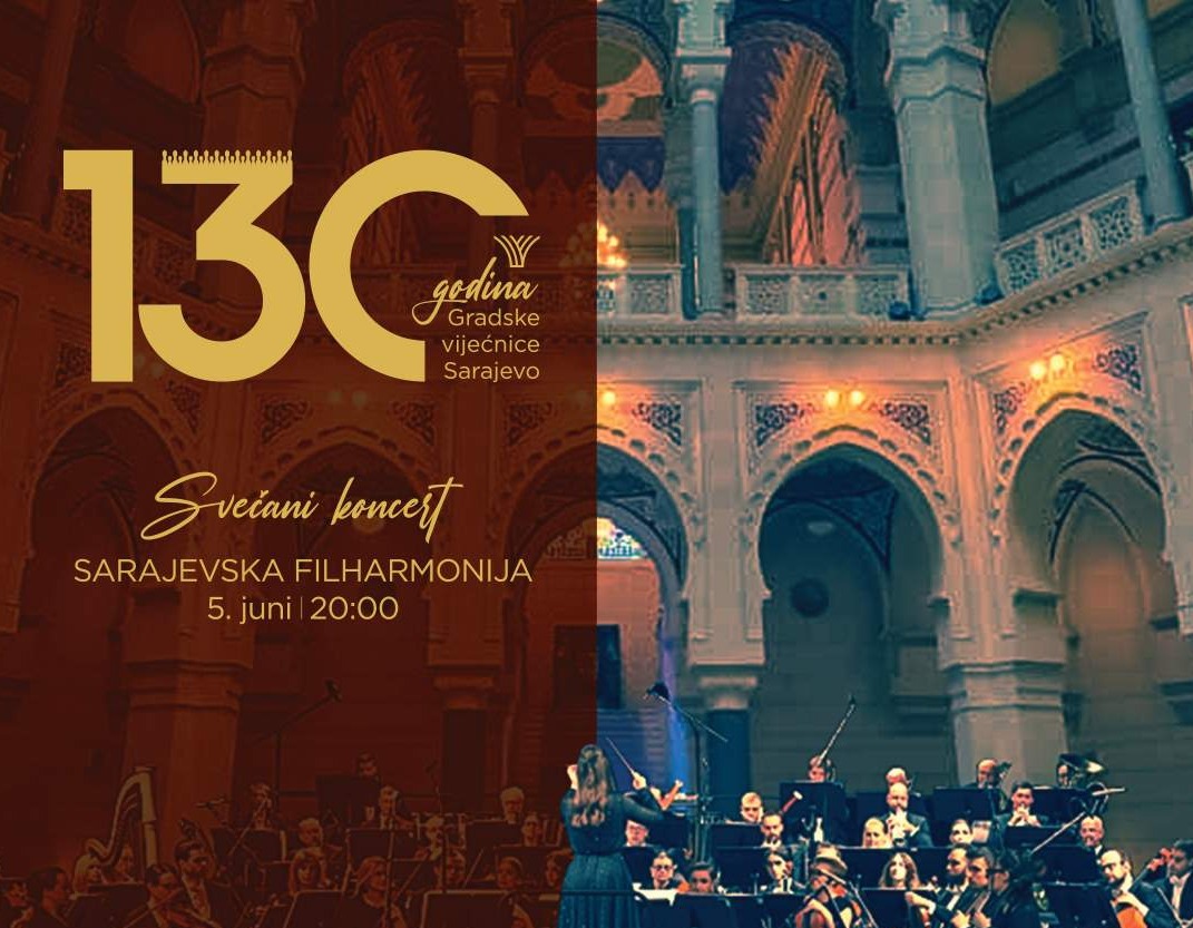 Svečani koncert Sarajevske filharmonije u Vijećnici 5. juna 