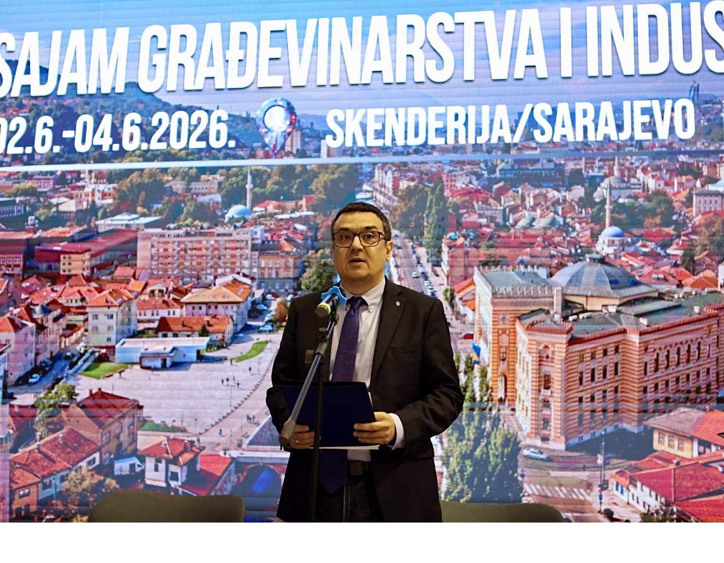 Zamjenik Puharić na otvorenju 3. Međunarodnog sajma građevinarstva i industrije