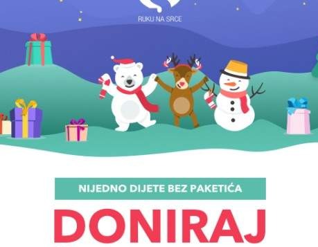 Humanitarno udruženje 'Ruku na srce' - Nijedno dijete bez paketića u 2019.