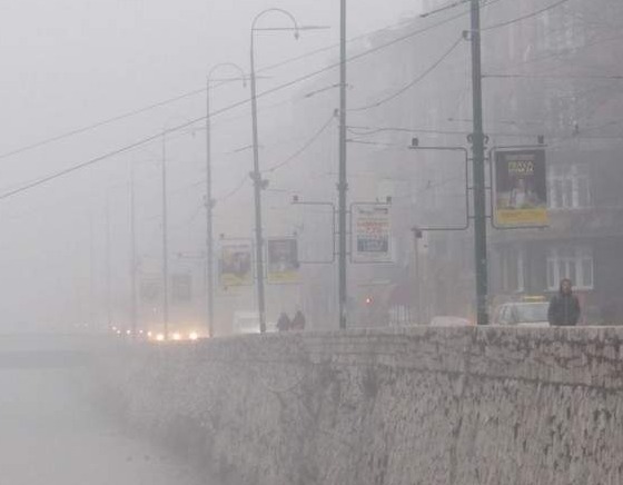 U većem dijelu Bosne danas dugotrajna magla, posebno u Sarajevu