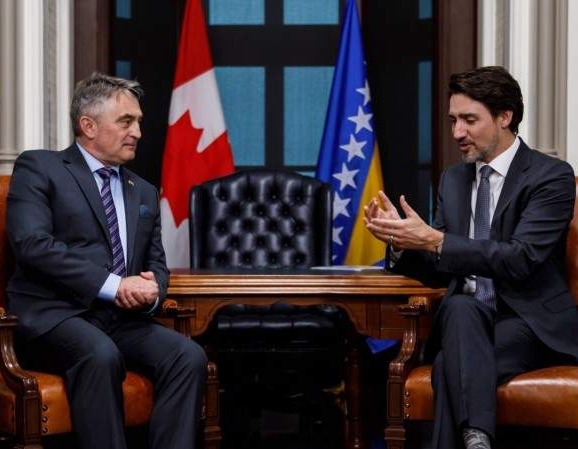 Komšić se sastao sa premijerom Kanade Justinom Trudeauom u Ottawi