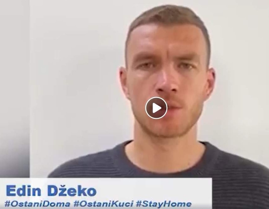 VIDEO Edin Džeko poslao poruku građanima BiH: Ostanite u kućama