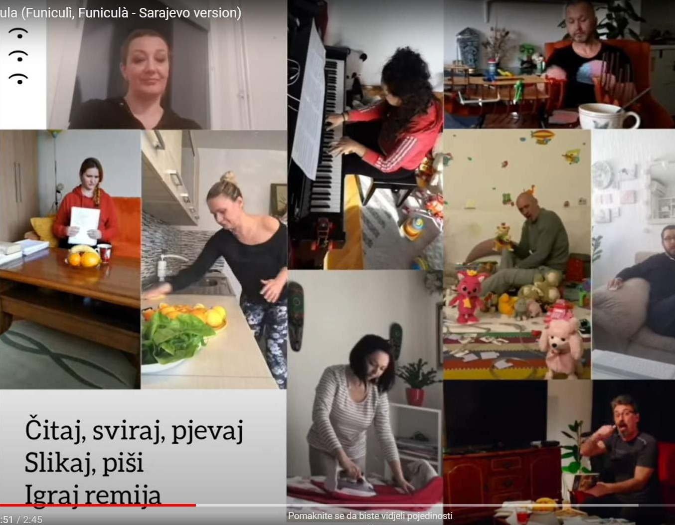 Sarajevski operni pjevači snimili "Izolacijski Funiculi"
