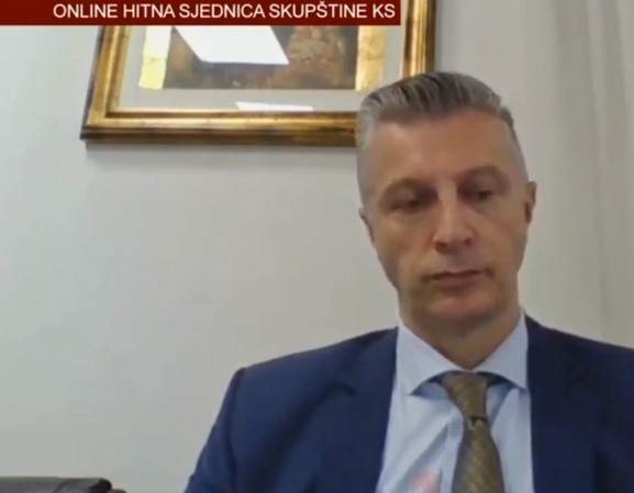 Rebalans proračuna i Prijedlog zakona o uštedama na Skupštini KS-a
