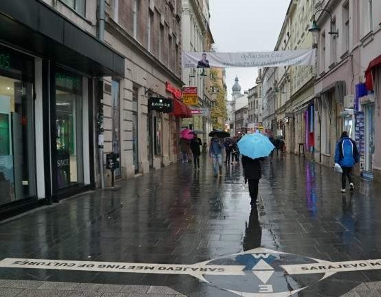Pretežno oblačno vrijeme sa kišom i lokalnim pljuskovima