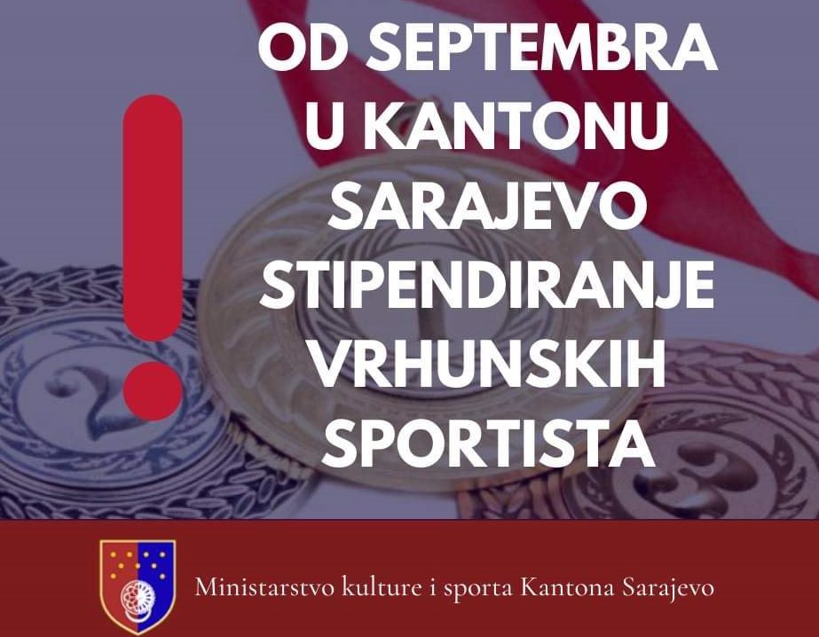 Kanton Sarajevo: Od rujna stipendiranje vrhunskih sportaša