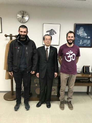 9 with Chairperson of PCF, Mr. Komizo