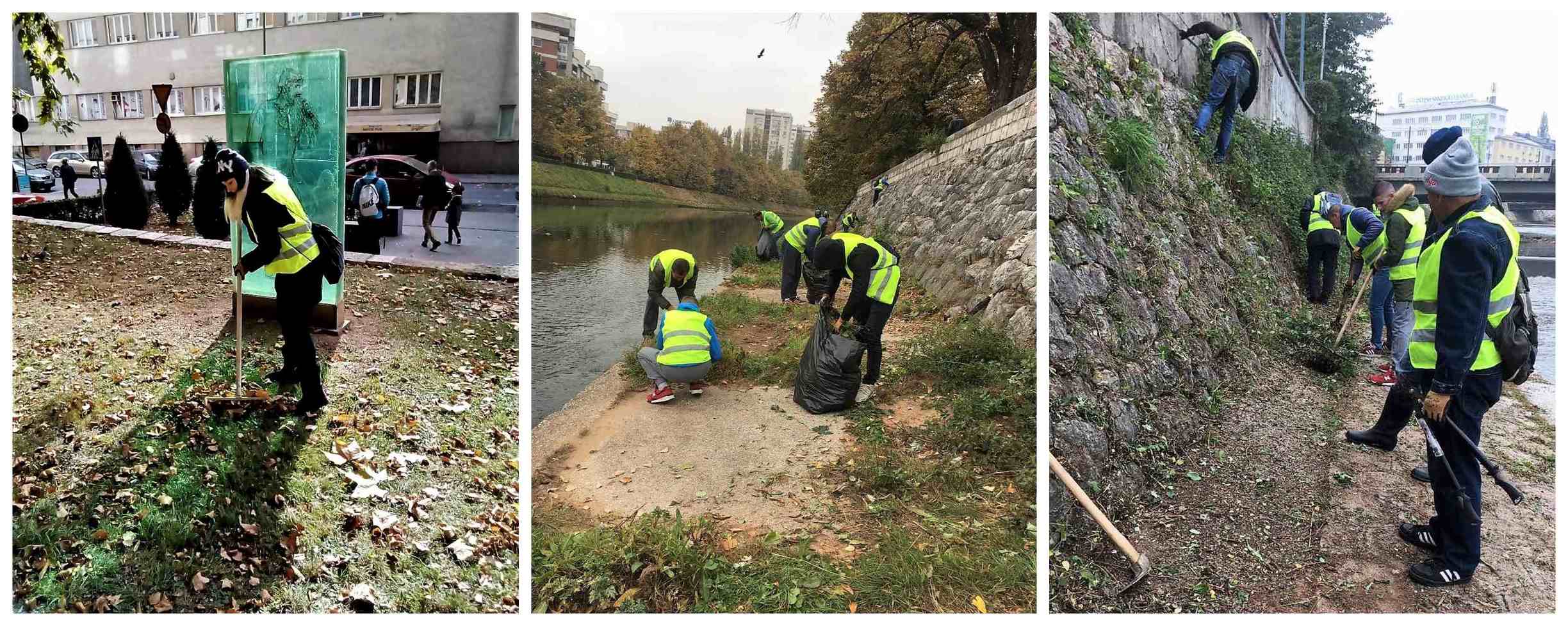 Pokrenuta akcija čišćenja korita Miljacke te spomen-obilježja u Sarajevu