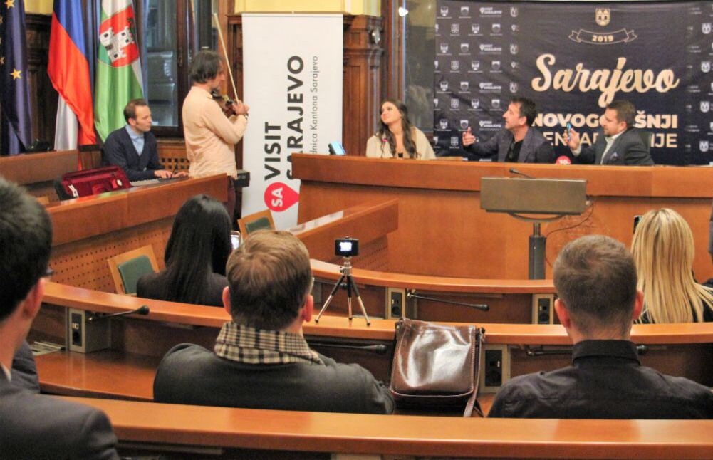 U Ljubljani održana promotivna kampanja dočeka Nove 2019. na otvorenom u bh. prijestolnici