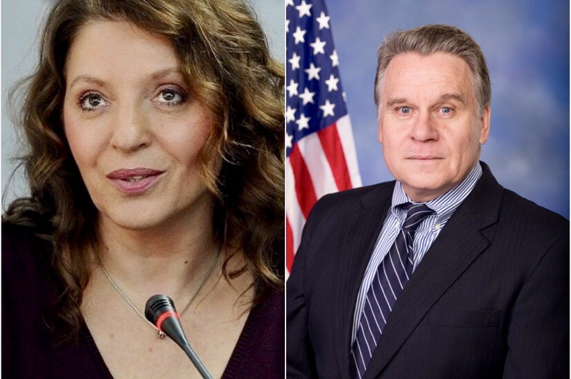 Počasni građanin Sarajeva kongresmen Smith i Mirjana Karanović